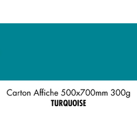 folia Carton de bricolage, (L)500 x (H)700 mm, turquoise