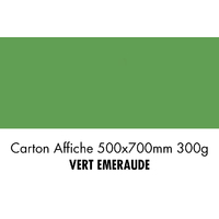 folia Carton de bricolage, (L)500 x (H)700 mm, vert émeraude