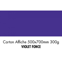 folia Carton de bricolage, (L)500 x (H)700 mm, violet foncé