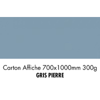 folia Carton de bricolage, (L)1.000 x (H)700 mm, gris pierre