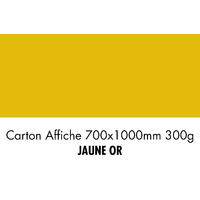 folia Carton de bricolage, (L)1.000 x (H)700 mm, jaune doré