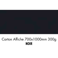 folia Carton de bricolage, (L)1.000 x (H)700 mm, noir