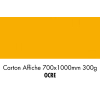 folia Carton de bricolage, (L)1.000 x (H)700 mm, ocre