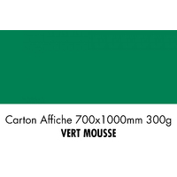 folia Carton de bricolage, (L)1.000 x (H)700 mm, vert mousse