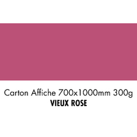 folia Carton de bricolage, (L)1.000 x (H)700 mm, vieux rose