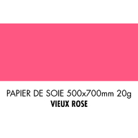 folia Papier de soie, (L)500 x (H)700mm, 20 g/m2, vieux rose