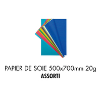 folia Papier de soie, (L)500 x (H)700 mm, assorti