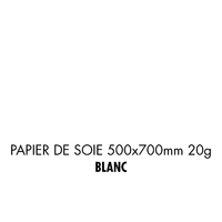 folia Papier de soie, (L)500 x (H)700 mm, 20 g/m2, blanc