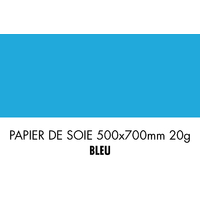 folia Papier de soie, (L)500 x (H)700 mm, bleu