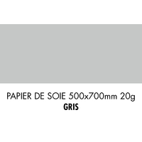 folia Papier de soie, (L)500 x (H)700 mm, gris