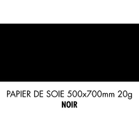 folia Papier de soie, (L)500 x (H)700 mm, 20 g/m2, noir