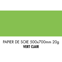 folia Papier de soie, (L)500 x (H)700 mm, vert clair