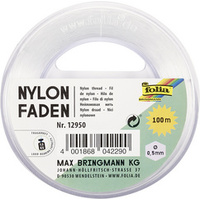 folia Fil nylon sur bobine, 0,5 mm x 100 m, transparent