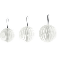 HEYDA Set décoration 'Balle en nid d'abeille', blanc