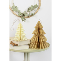 folia Décoration alvéolée HYGGE XMAS TREES, set de 2, S/M