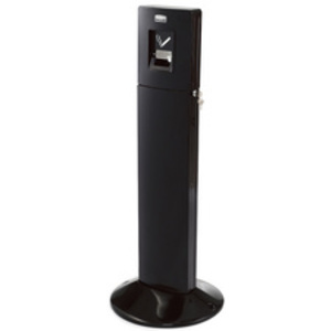 Rubbermaid Cendrier Metropolitain Smokers' Station, noir