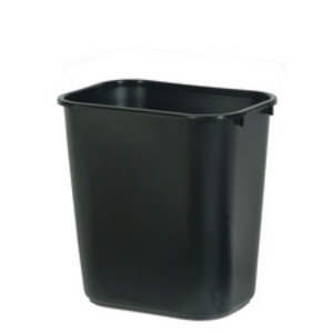 Rubbermaid Corbeille à papier, 26,6 litres, PE, noir