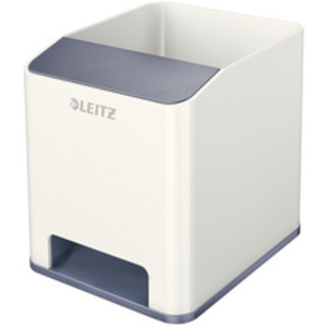 LEITZ Pot à crayons Sound WOW Duo Colour, blanc