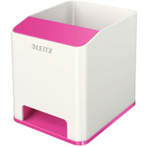 LEITZ Pot à crayons Sound WOW Duo Colour, rose