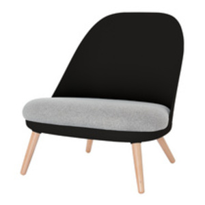 PAPERFLOW Fauteuil visiteur COCOON, noir