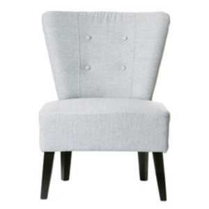 PAPERFLOW Fauteuil visiteur 'Brighton', gris / noir