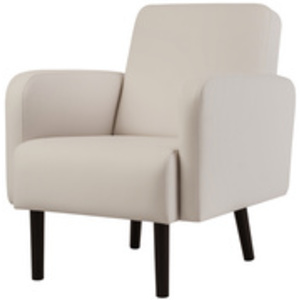 PAPERFLOW Fauteuil LISBOA, habillage simili cuir, blanc