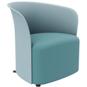 PAPERFLOW Fauteuil visiteur 'CROWN', bleu