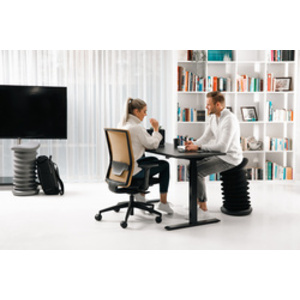 Topstar Chaise de bureau pivotante 'Airwork', noir/blanc