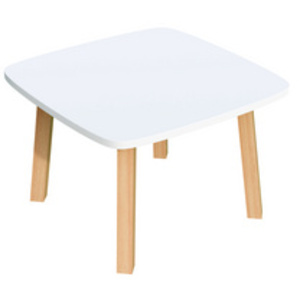 PAPERFLOW Table d'appoint WOODY, en bois massif, blanc