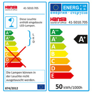 Hansa Lampadaire à LED Beryll, hauteur: 1.800 mm, noir