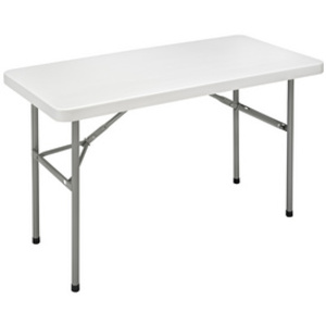 SODEMATUB Table pliante YCZ-122 en plastique, gris clair