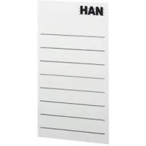 HAN Etiquette pour porte-revues, 65 x 104 mm, gris