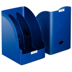 LEITZ porte-revue Plus Jumbo, A4, polystyrène, bleu