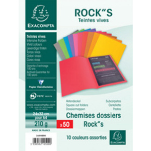 EXACOMPTA Chemises ROCK'S, A4, vert empire