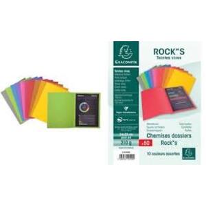 EXACOMPTA Chemises ROCK's, 210 g/m2, assorti