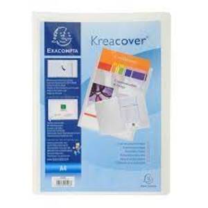 EXACOMPTA Chemise personnalisable Kreacover, PP, A4, blanc