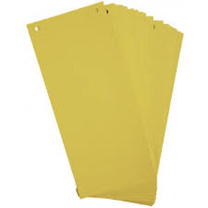 EXACOMPTA Fiches intercalaires, 105 x 240 mm, jaune