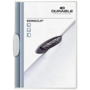 DURABLE Chemise à clip SWINGCLIP, format A4, clip blanc