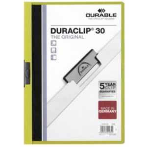 DURABLE Chemise à clip DURACLIP ORIGINAL 30, A4, blanc