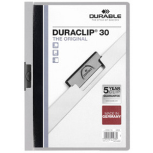 DURABLE Chemise à clip DURACLIP ORIGINAL 30, A4, blanc