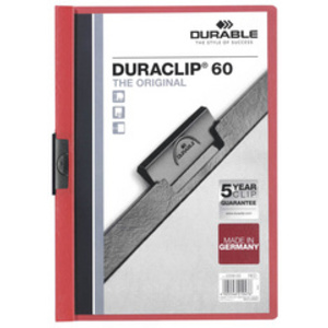 DURABLE DURACLIP ORIGINAL 60 Chemises à pince, A4, bleu