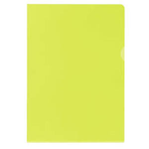 Oxford Pochettes coin Premium, A4, PVC, transparent, jaune