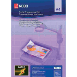 nobo Film A4 pour imprimante laser couleur, PP, 120 microns