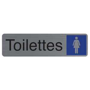 EXACOMPTA Plaque de signalisation 'Toilettes Dame'