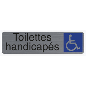 EXACOMPTA Plaque de signalisation 'Toilettes handicapés'