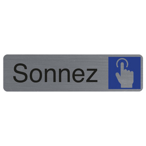 EXACOMPTA Plaque de signalisation 'Sonnez'