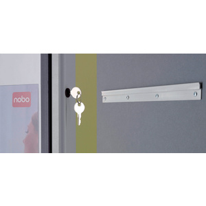 nobo Vitrine, porte coulissante, surface d'affichage en