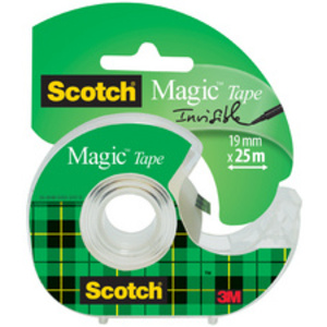 3M Scotch Ruban adhésif Magic 810, 19 mm x 30 m, invisible