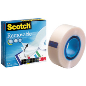 3M Scotch Ruban adhésif Magic 811, amovible, 19 mm x 33 m