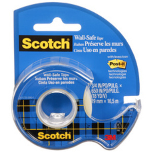 Scotch Ruban adhésif 'Wall-Safe', sur dévidoir,19mm x 16,5 m